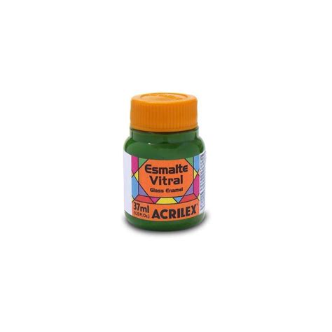 Tinta Esmalte Vitral Verde 37ml Acrilex