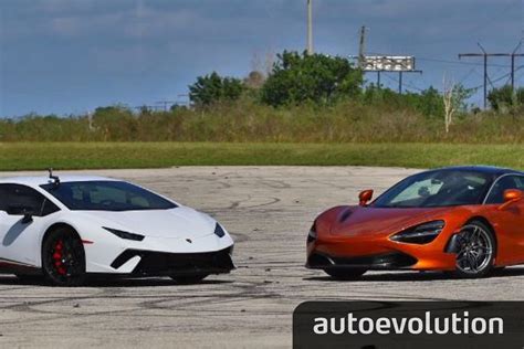 Mclaren 720S Vs Lamborghini Huracan Performante Drag Race Ends In