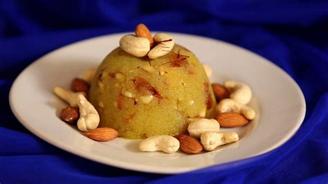 Indian Semolina Pudding Kesari Bath Recipe CookingWithAlia