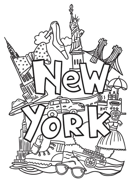 New York Coloring Pages Printable For Free Download