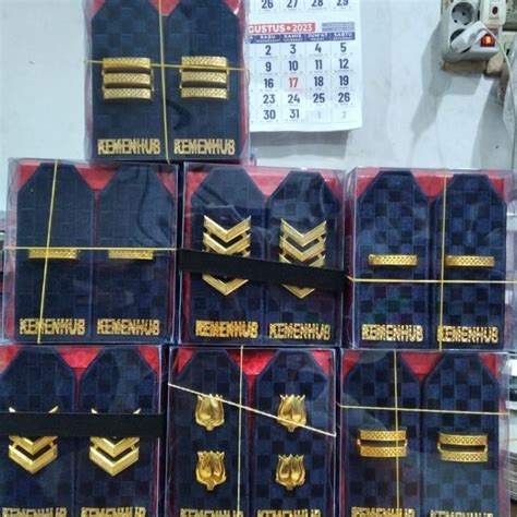 Jual Pangkat Pdu Kemenhub Gol 2a 4b Warna Navy Shopee Indonesia