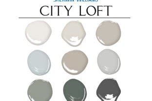 Sherwin Williams City Loft Paint Palette Graphic By Concept Colors