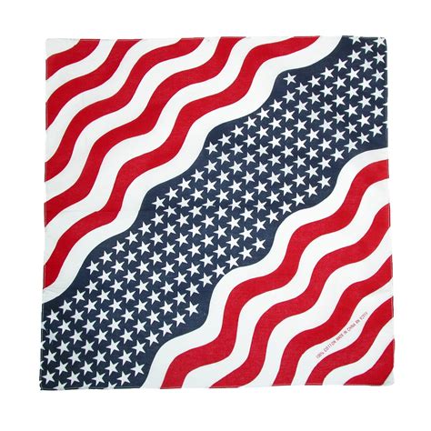 Ctm® Cotton Usa Flag Bandanas Flag Bandana American Flag Accessories