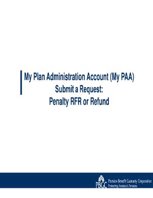 Fillable Online My Plan Administration Account My Paa Fax Email Print