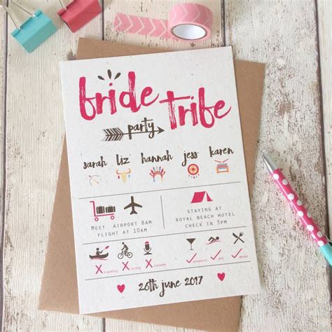 Bride Tribe Hen Party Invitations | Hens party invitations, Invitation ...