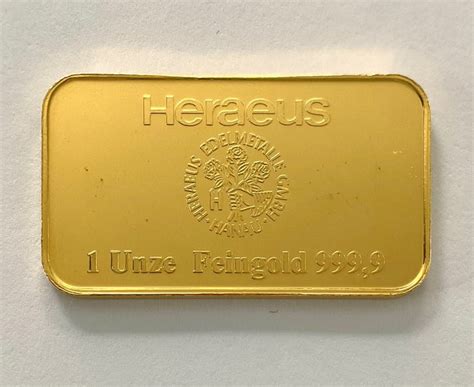 Troy Ounce Gold Heraeus Catawiki