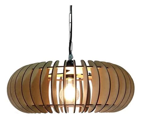 Lámpara colgante de madera Chandelier Mdf Mod Sophia Dios descansa