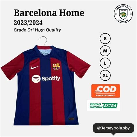 Jual JERSEY BOLA BARCELONA HOME NEW 2023 2024 GRADE ORI IMPORT Shopee