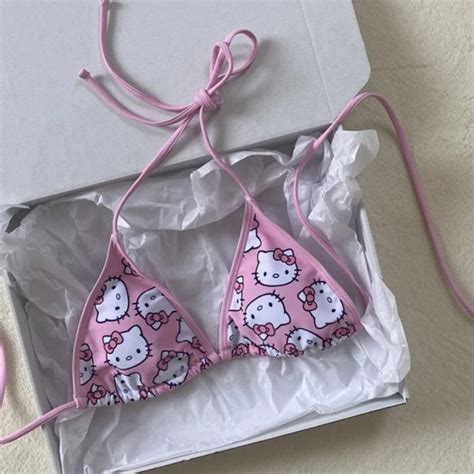 Sanrio Hello Kitty Bikini Set Stunning Sexy Anime Bikini Set Etsy