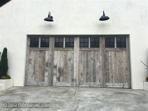 Farmhouse Wood Garage Doors Ziegler Doors Inc