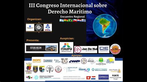 Iii Congreso Internacional Sobre Derecho Mar Timo Organizada Por