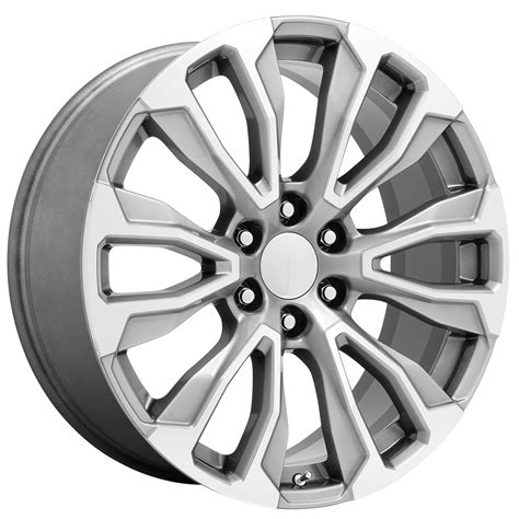 Performance Replicas Wheels Pr Silver With Machined Face Rims