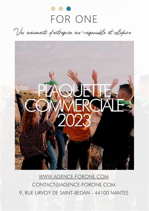 Calaméo Plaquette Commerciale For One 2023