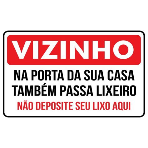 Placa Não Jogue Seu Lixo Na Minha Lixeira 30x20cm Shopee Brasil