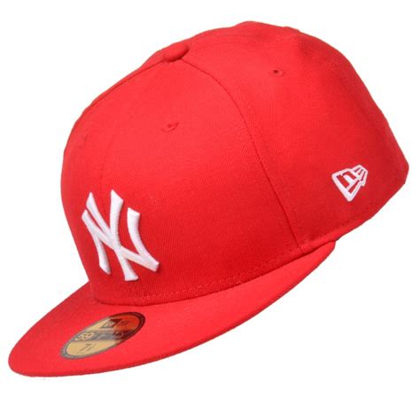 New Era Cap Mlb Basic Ny Yankees 59fifty Red Rot Ebay