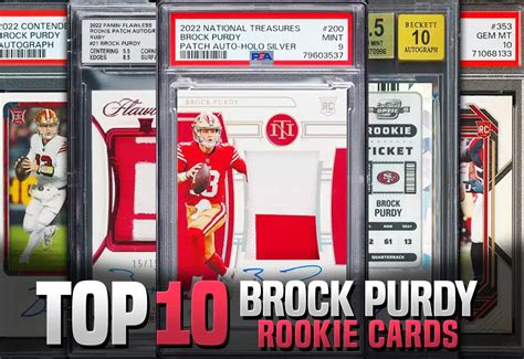 Top Brock Purdy Rookie Cards Values Price Guide