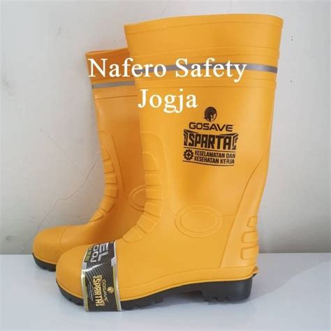 Jual Sepatu Boot Rubber Safety Gosave Sparta Karet Ujung Besi Steel Toe