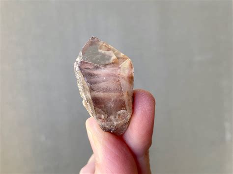 Red Amphibole Quartz With Wispy White Amphibole Third Eye Chakra