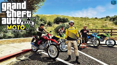 Gta V Story Moto Vlog Fazendo Trilha A Honda Bros Youtube