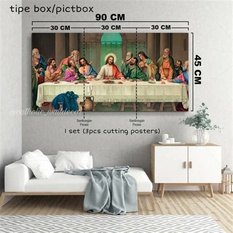 Jual Hiasan Dinding Kristen Katolik Perjamuan Terakhir Last Supper 03