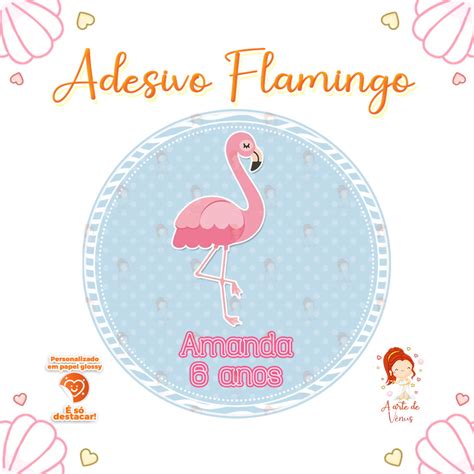 Adesivos Personalizados X Flamingos Elo Produtos Especiais