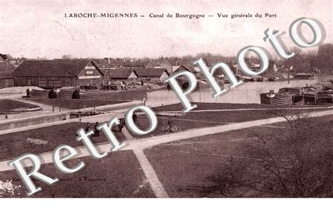 Village Autrefois Laroche Migennes Canal De Bourgogne Vue Generale