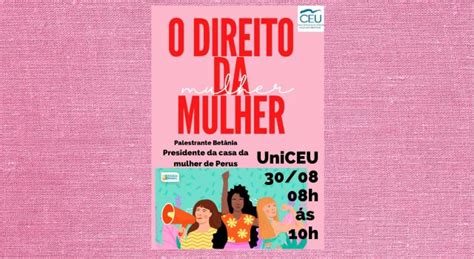 Palestra Direito Da Mulher Ceu