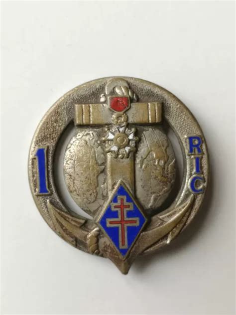 Insigne Colo Ric R Giment D Infanterie Coloniale Aremail Eur