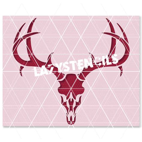 DEER SKULL STENCIL