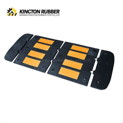 Heavy Duty Reflective Visual Rubber Speed Bump Speed Hump China Speed