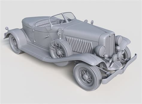 Stl File Auburn 8 98 Boattail Speedster 1931 🚗・3d Printable Model To Download・cults