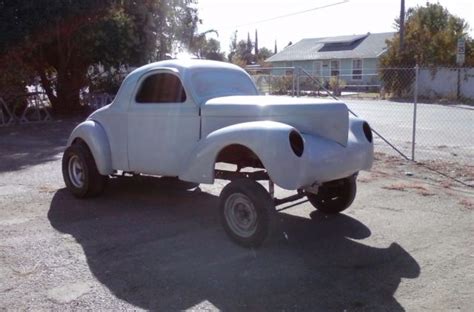 1941 Willys Coupe Project Gasser Roller Rat Hot Rod Set Up For Hemi Has History For Sale