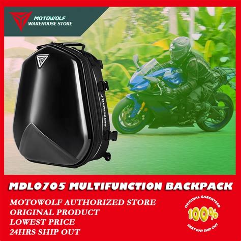 Factory Price 24hrs Ship OutOriginal MOTOWOLF Tail Box Bag Helmet