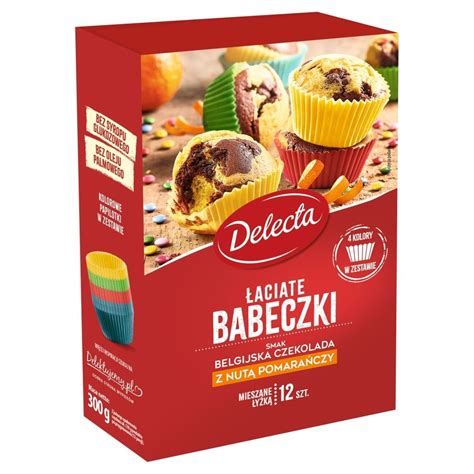 Delecta Łaciate babeczki smak czekolada z nutą pomarańczy mieszanka do