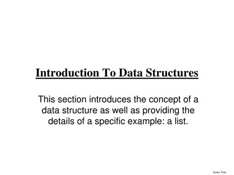 Ppt Introduction To Data Structures Powerpoint Presentation Free