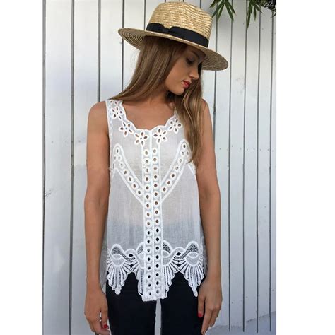 Sleeveless Crochet Beach Cover Up Swimwear Plus Size White Robe De Plage Beach Tunic Sarongs