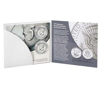 Th Anniversary Kennedy Half Dollar Uncirculated Coin Set Ebay