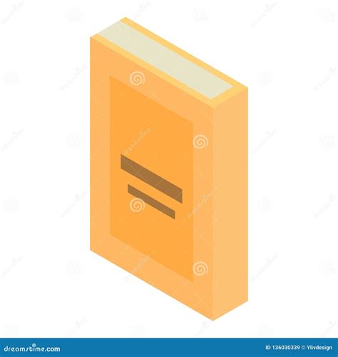 Yellow Book Icon Isometric Style Stock Vector Illustration Of Diary