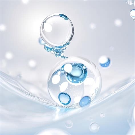 Premium Photo Fluid Illusions Captivating Dance Of Water Liquid Bubbles