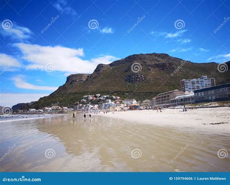 Muizenberg Beach editorial photo. Image of beach, buildings - 159794606