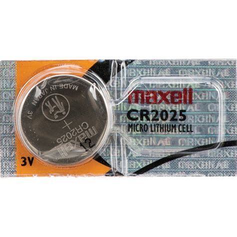 Maxell CR2025 3V Lithium Coin Battery 470 B H Photo Video