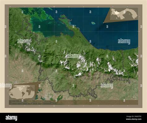 Ngobe Bugle territorio indígena de Panamá Mapa satelital de alta