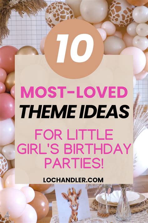 Birthday Party Themes For Girls Artofit