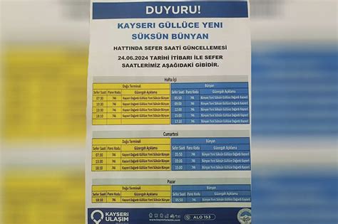 Kayseri De O Mahallelerde Oturanlar Dikkat Otob S Saatleri De I Ti