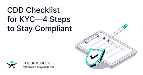 Cdd Checklist For Kyc—4 Steps To Stay Compliant The Sumsuber