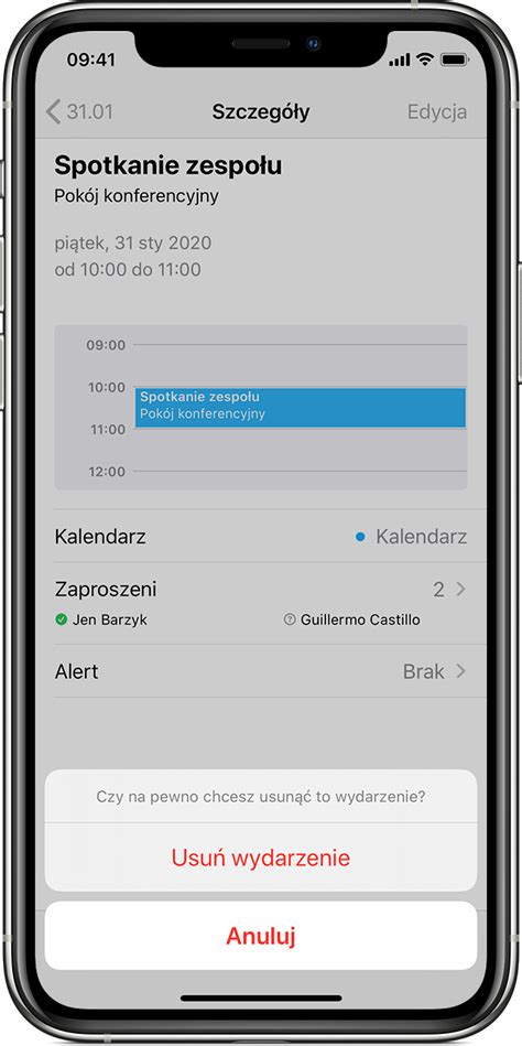 Zarz Dzanie Zaproszeniami W Us Udze Exchange Na Telefonie Iphone