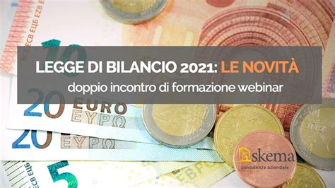 Webinar Di Formazione Legge Di Bilancio Le Principali Novit