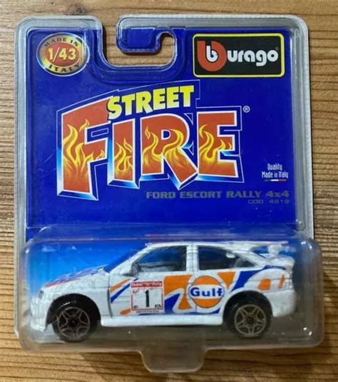 Burago Street Fire Ford Escort Rs Cosworth Rallye X Kunststoff Metall