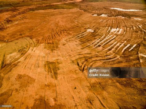 Ground Aerial View Of Red Land Photo Getty Images