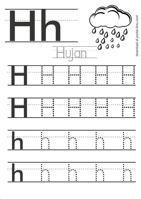 Belajar Menulis Huruf Dengan Huruf Titik Titik Alphabet Worksheets